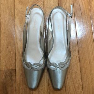 Satin Slingback Heels size 9 New